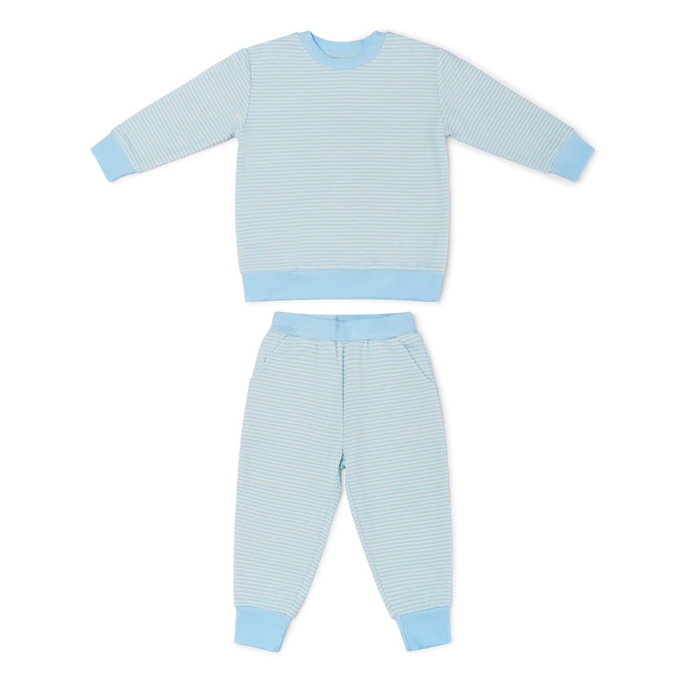 Shop Motette Blue Striped Kids Pajama Set 4T